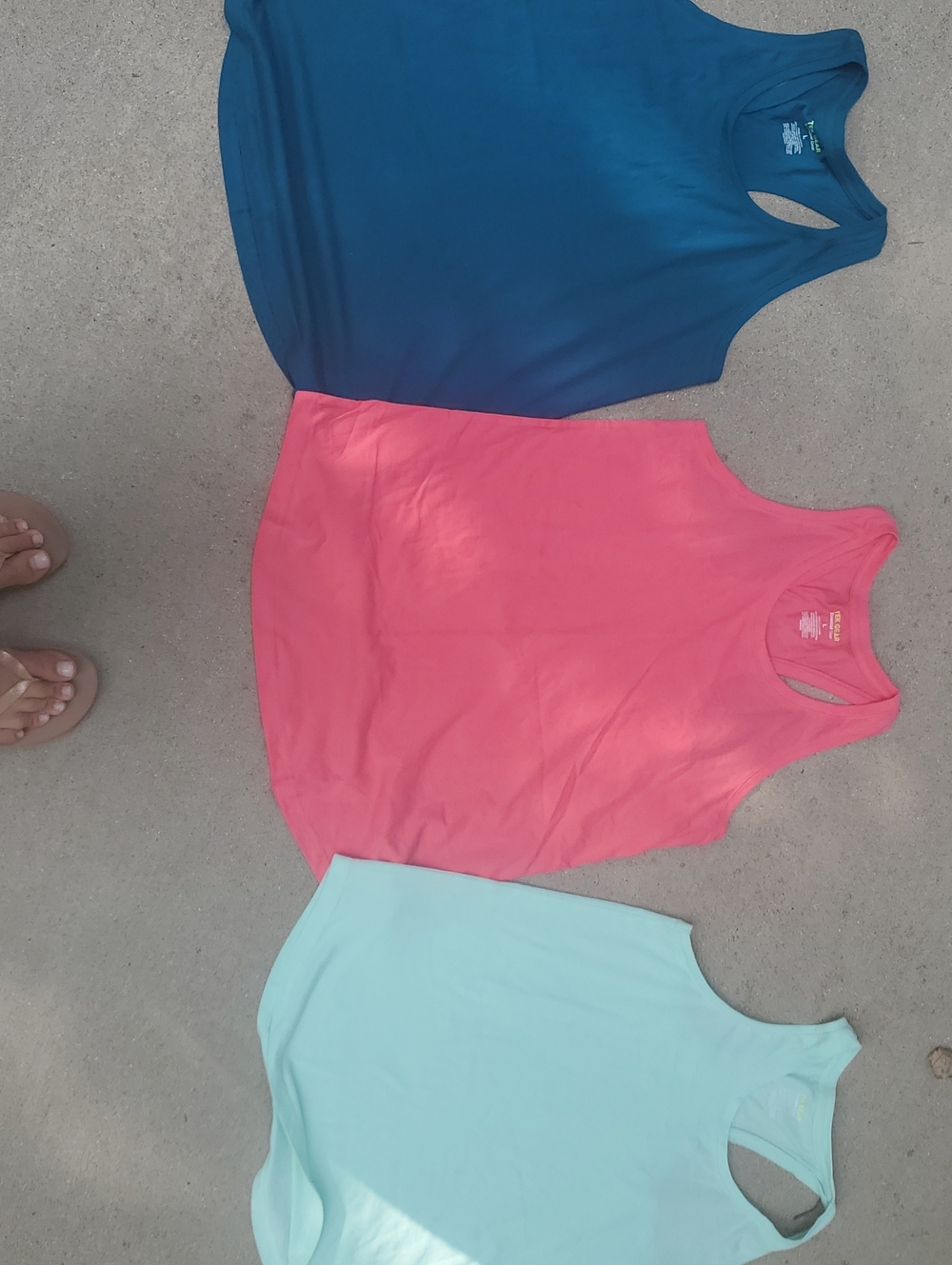 Women’s Racerback Tank Top - Blue, Pink, Mint Size Large Excellent Condition